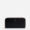 Zip Around Continental Wallet Soft Nappa Black Oyster