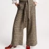 Zoey Belted Pant Leeds Houndstooth Wool